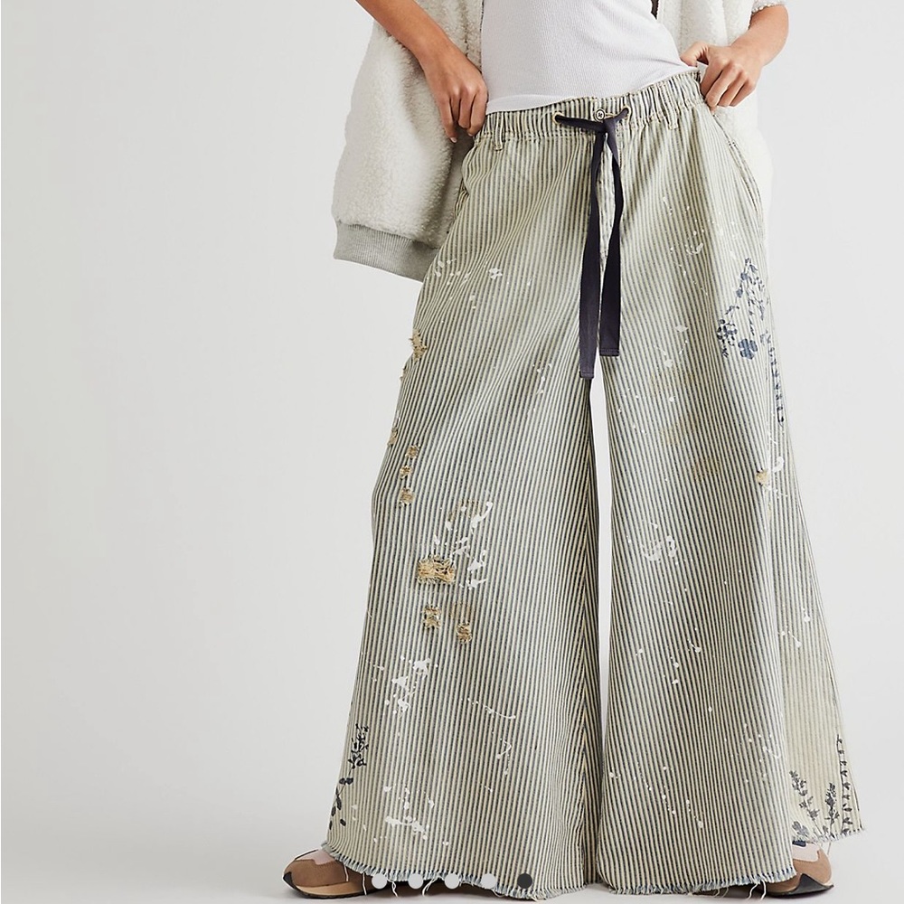 Free People Clover Wide-Leg Pants M
